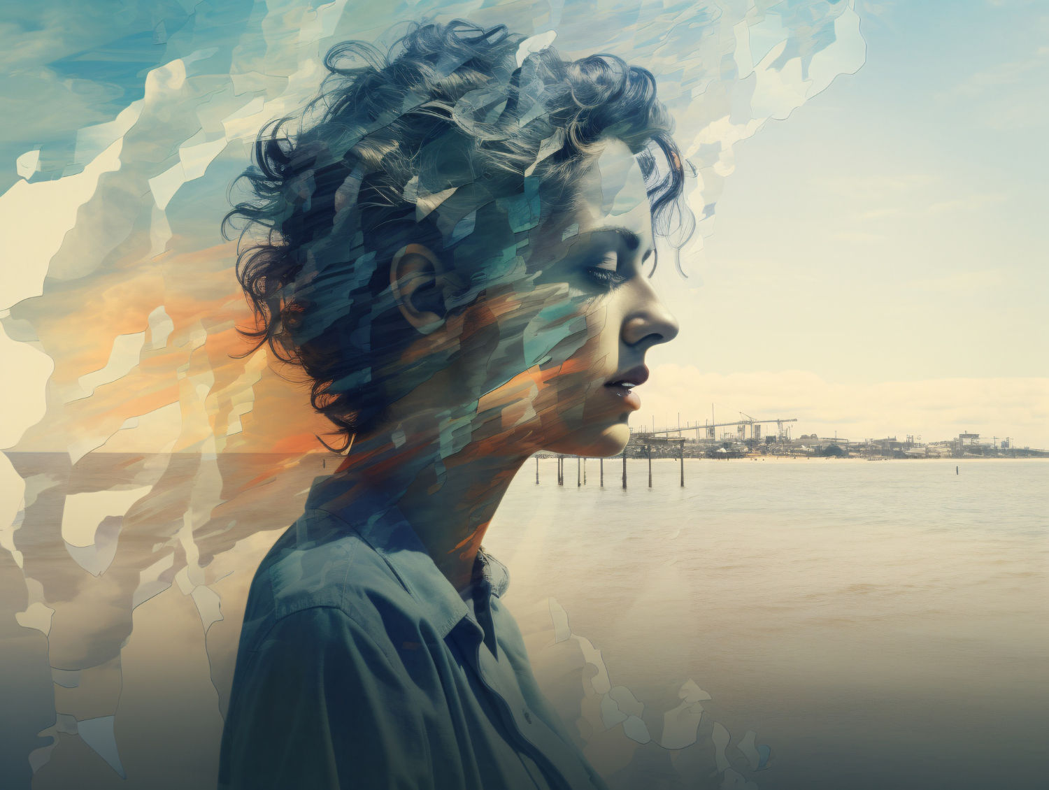 Ilustración de una mente centrada en el momento presente frente a una mente dispersa en el pasado y futuro – Psytel Psicólogos Especialistas